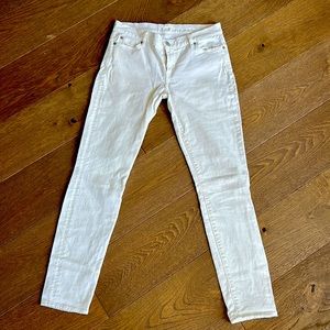 7- for all mankind- White skinny jeans